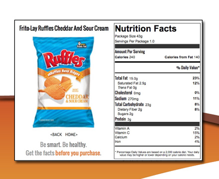 Nutrition Facts Database Demo - Multiple Media Network