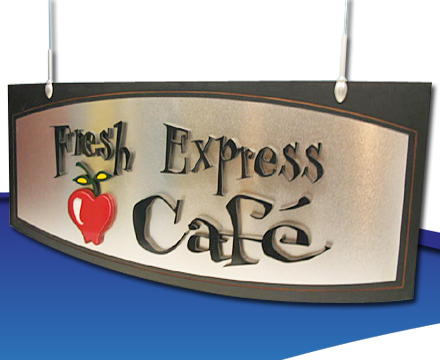Custom area treatment graphics for the food-service and vending industries